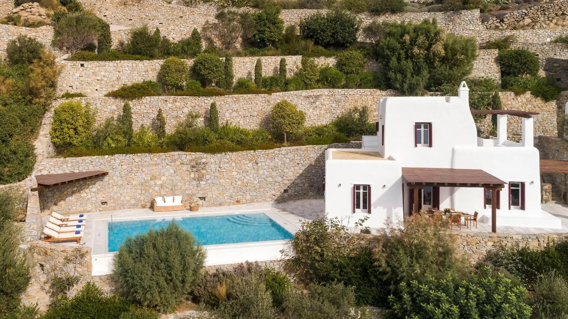 Excellent Mykonos Villa Villa Psarrou Epsilon 4 Bedrooms Stunning Sea Views Psarrou Mykonos Town