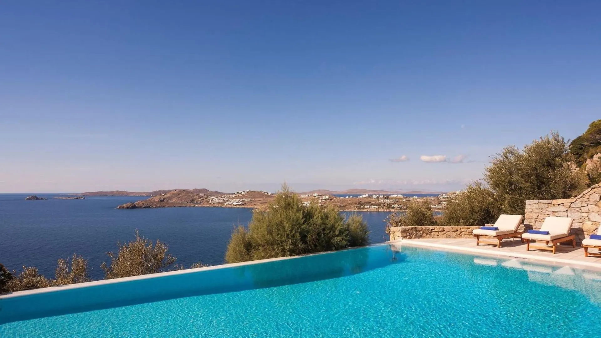 Excellent Mykonos Villa Villa Psarrou Epsilon 4 Bedrooms Stunning Sea Views Psarrou Mykonos Town