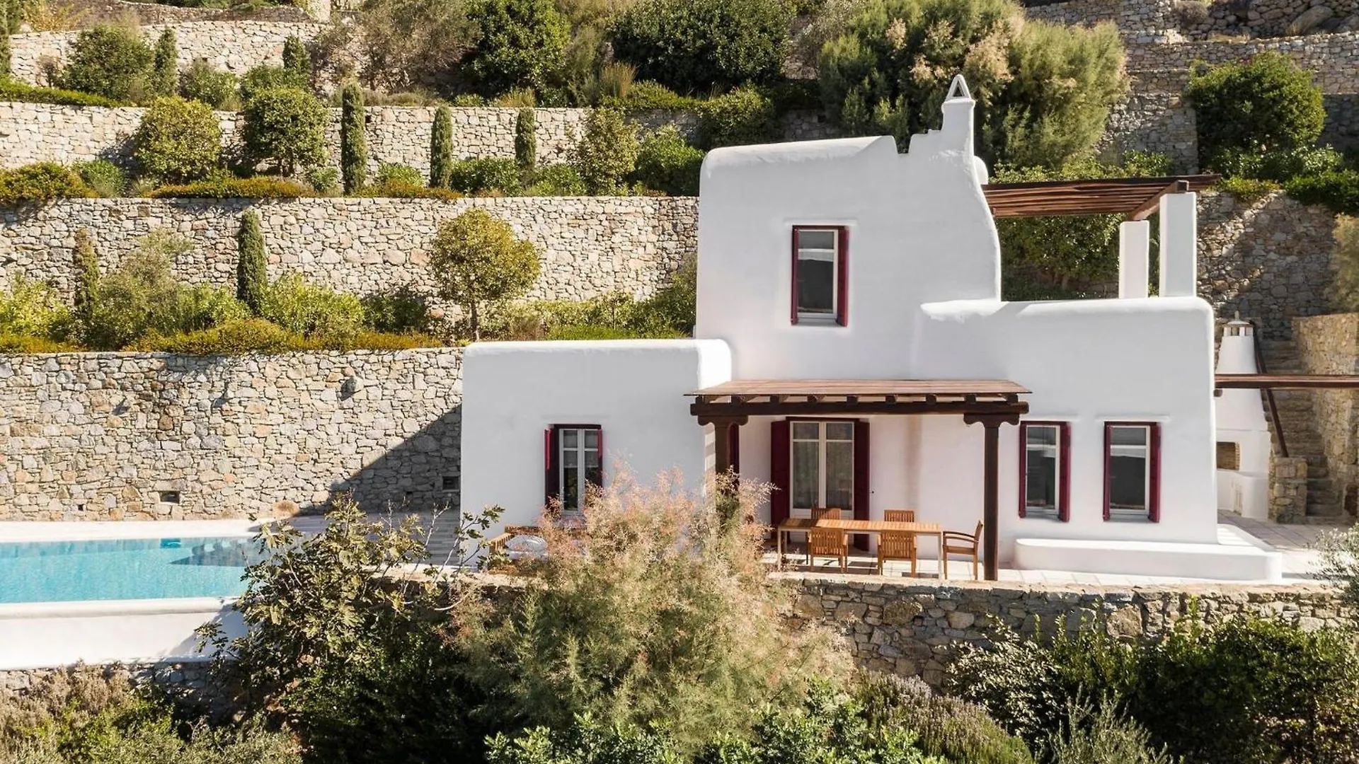 Excellent Mykonos Villa Villa Psarrou Epsilon 4 Bedrooms Stunning Sea Views Psarrou Mykonos Town اليونان